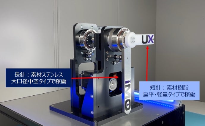 デモ機の長針と短針